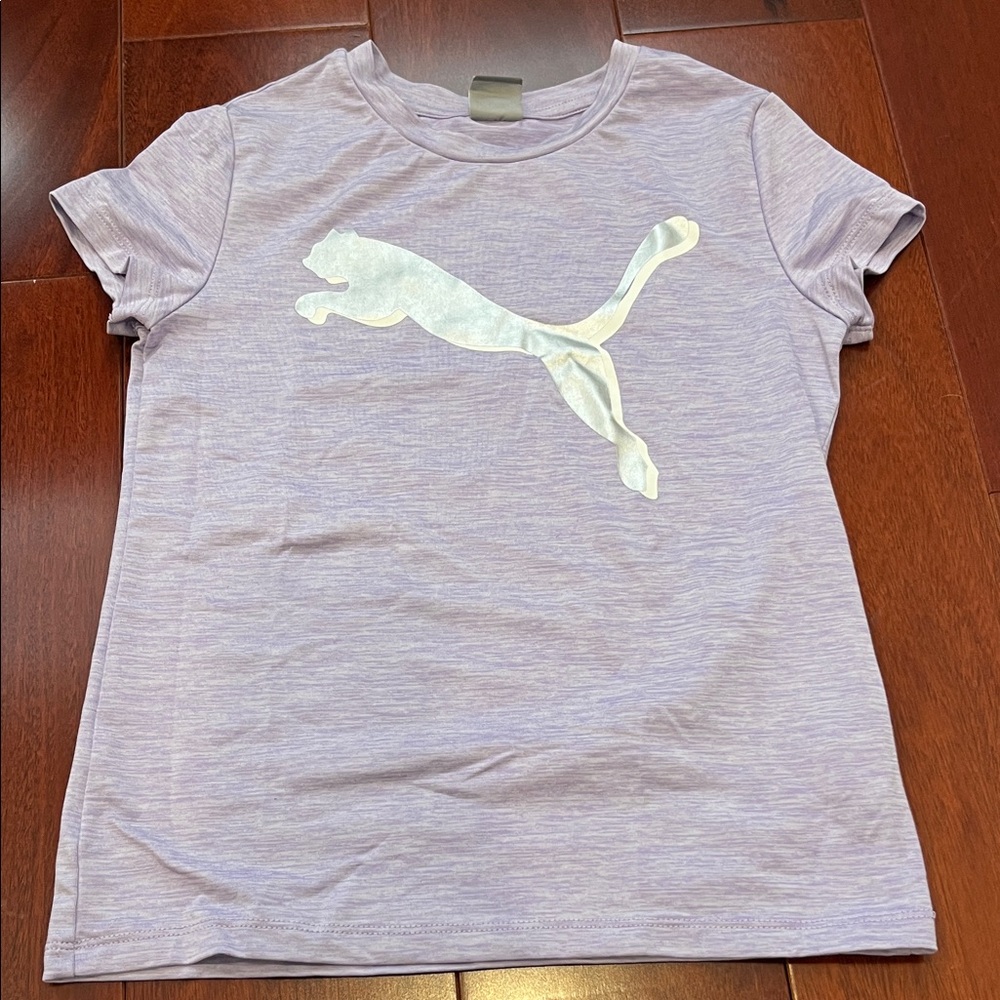 Puma Kids Lavender Short Sleeve Tee